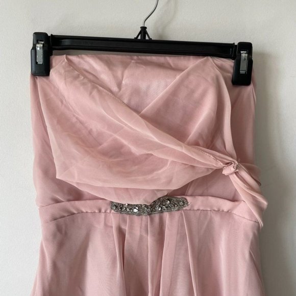 Alvina Valenta Pink Strapless Short Bridesmaid Cocktail Dress Sz 6 - Picture 2 of 8